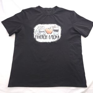 Lunch Lady Black Shortsleeve T Shirt
